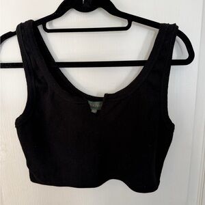 Black Tank Crop Top